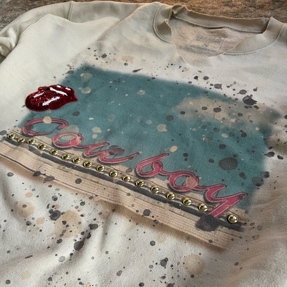 Cowboy Graphic Crew Neck Sweatshirt - Picture 5 of 11